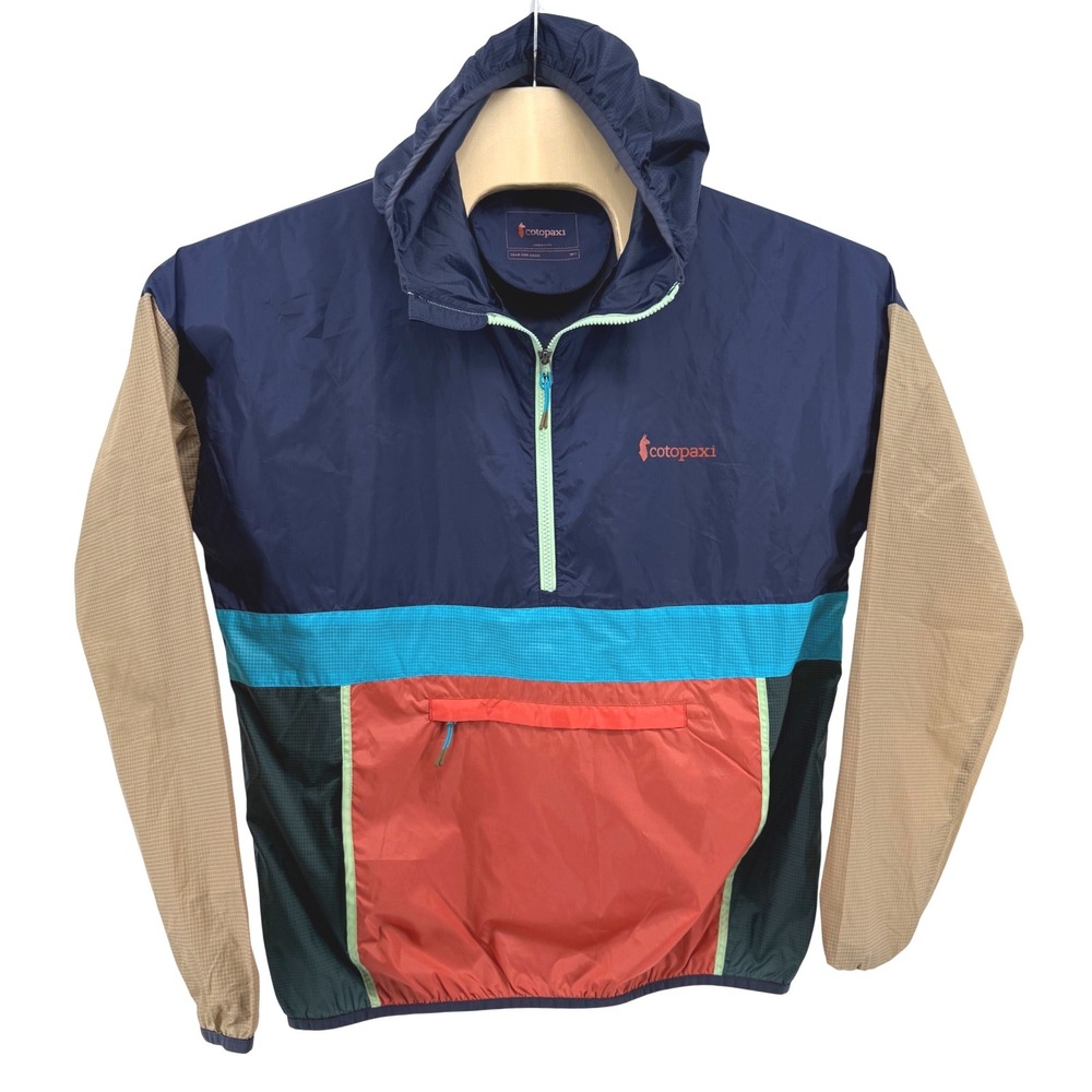 Cotopaxi Teca Half-Zip Windbreaker Mens Medium Pre-Ownes Jacket Multi Colorblock